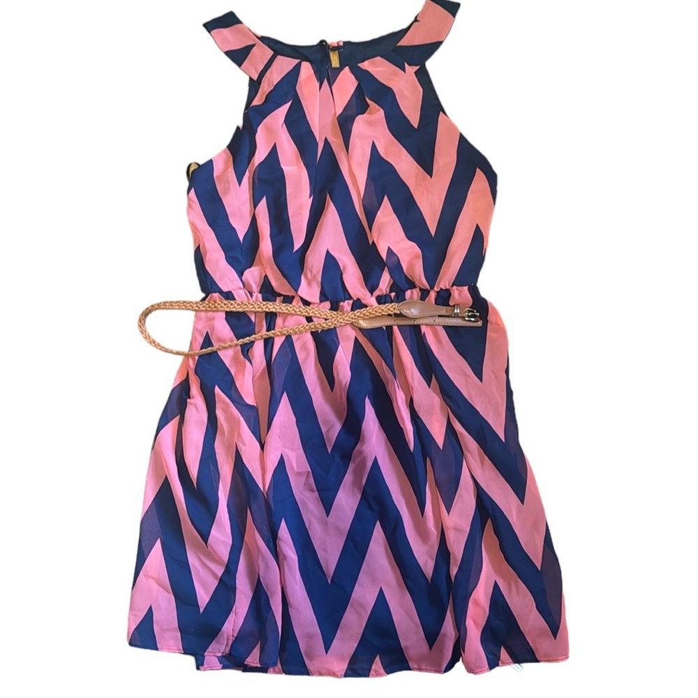 Pink and Navy dress